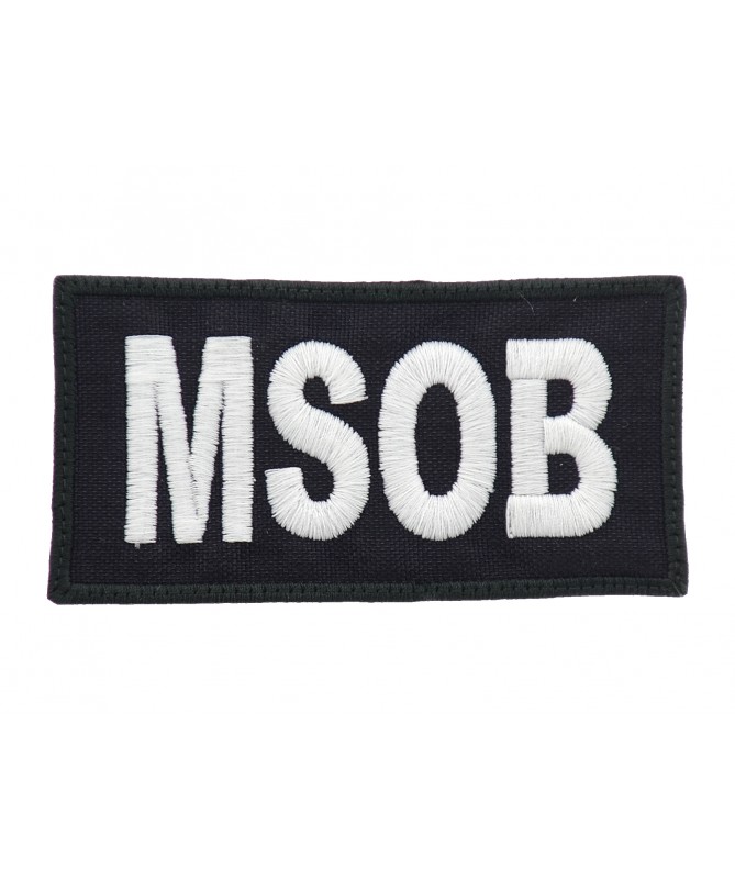 [P0005157] LP EMB MORALEPATCH 5X9,5 BLACK MSOB