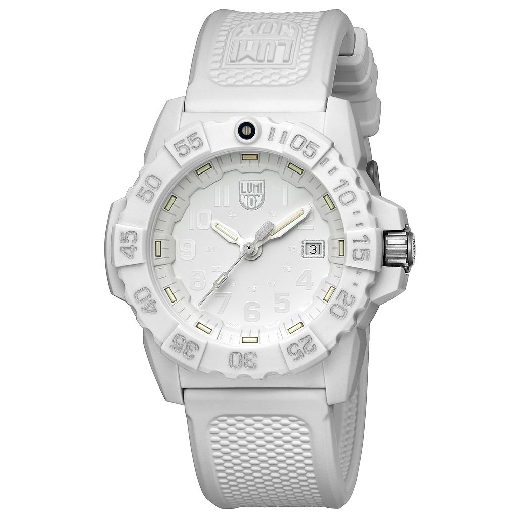 [P0005266] LUM 3507.WO, WHITE/SILVER WHITE NBR STRAP