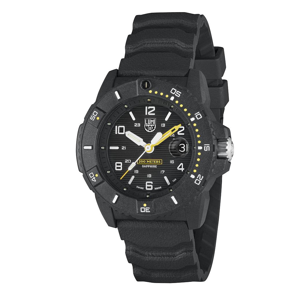 [P0005275] LUM 3601, BLACK/WHITE BLACK NBR STRAP