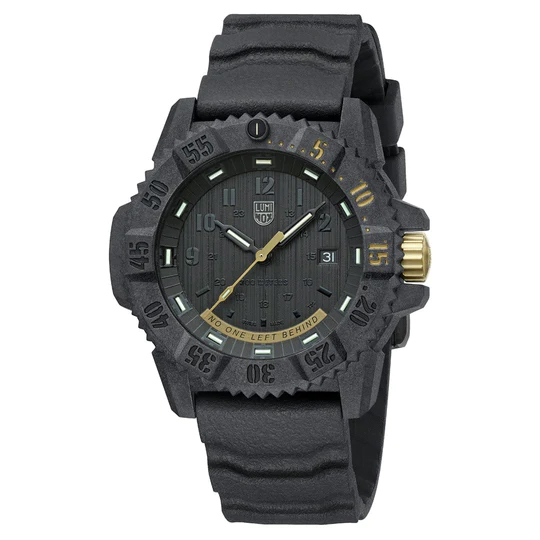 [P0005284] LUM 3805.NOLB.SET BLK/BLK&GOLD, RUB STRAP