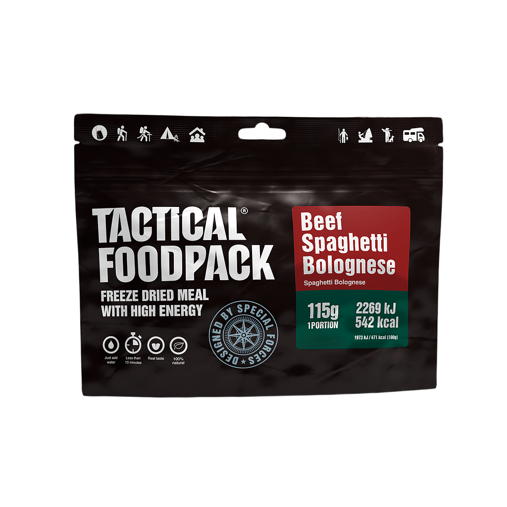 [P0008344] TACTICAL FOODPACK® BEEF SPAGHETTI BOLOGNESE 115G