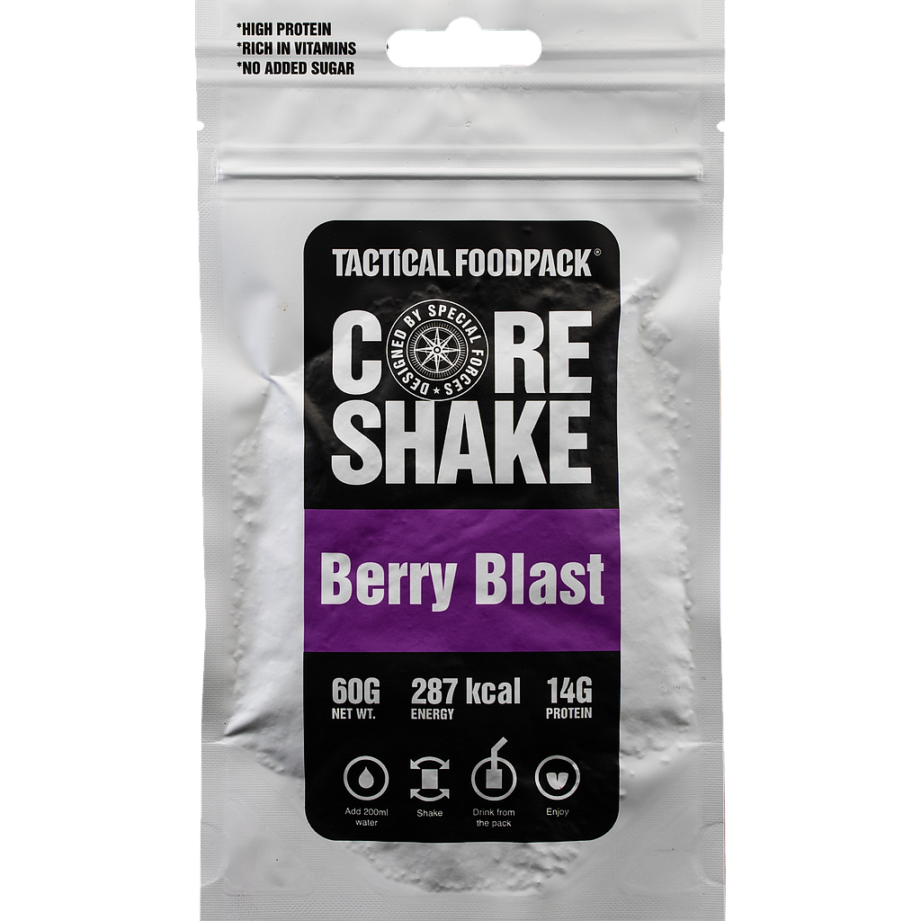 [P0008350] TACTICAL FOODPACK® CORE SHAKE BERRY BLAST 60G
