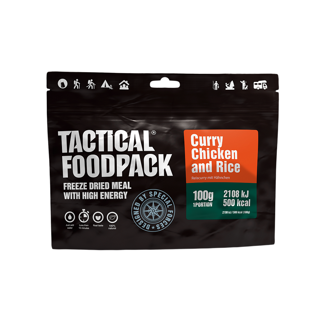 [P0008354] TACTICAL FOODPACK® CURRY CHICKEN AND RICE 100G