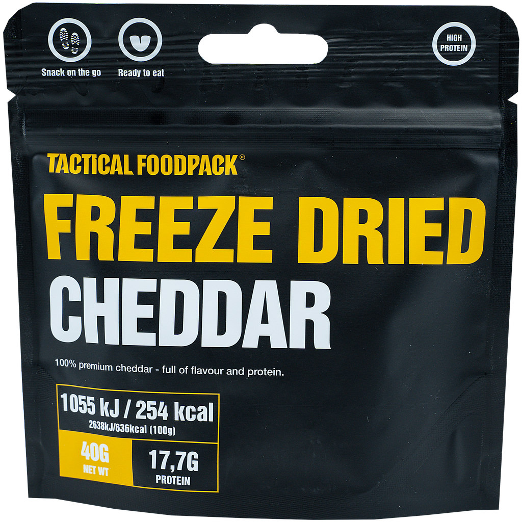[P0008357] TACTICAL FOODPACK® FREEZE-DRIED CHEDDAR SNACKS 40G