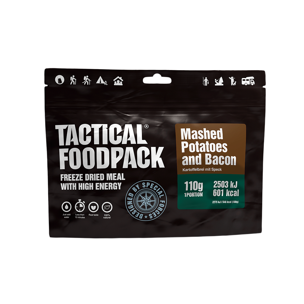 [P0008364] TACTICAL FOODPACK® MASHED POTATOES AND BACON 110G