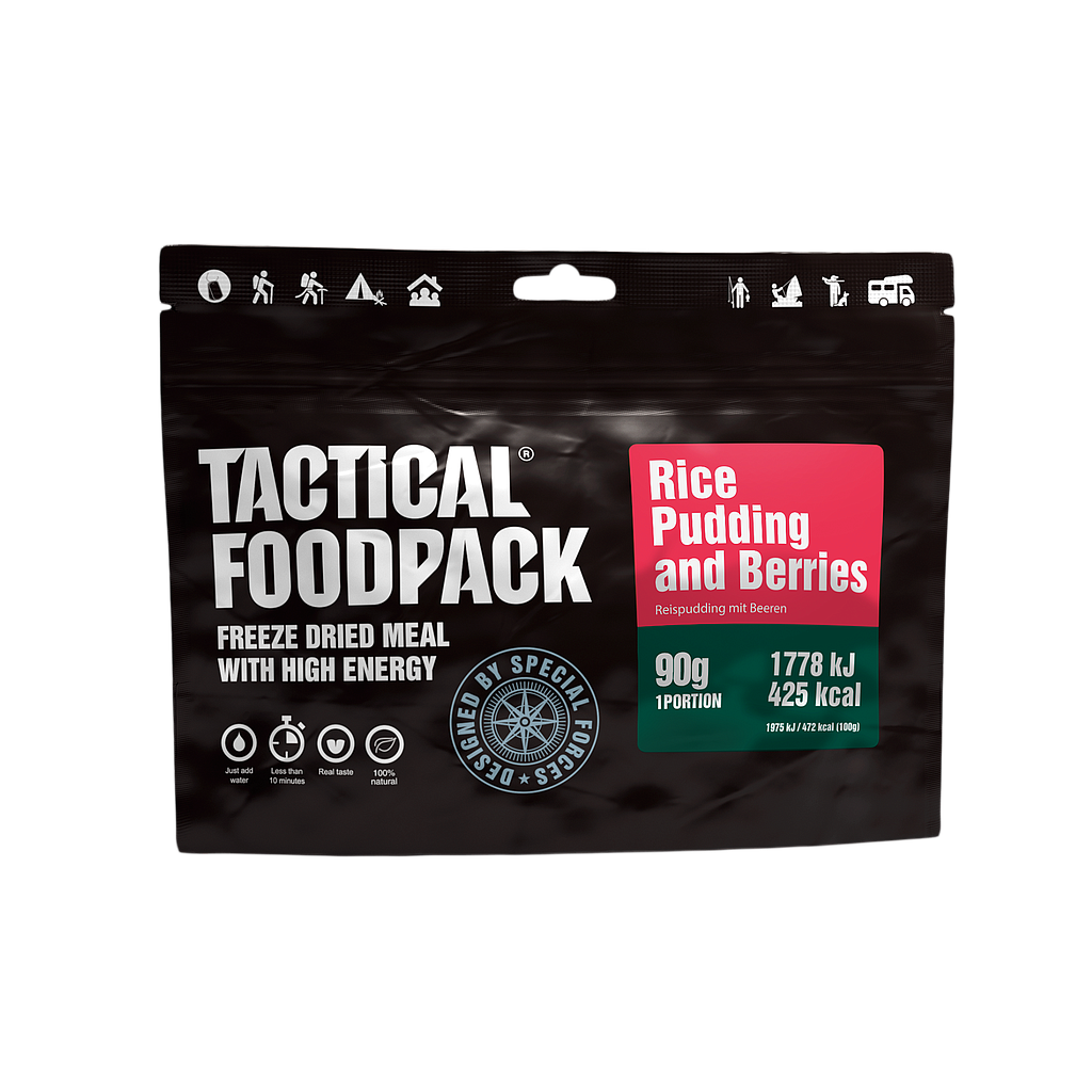 [P0008374] TACTICAL FOODPACK® RICE PUDDING AND BERRIES 90G