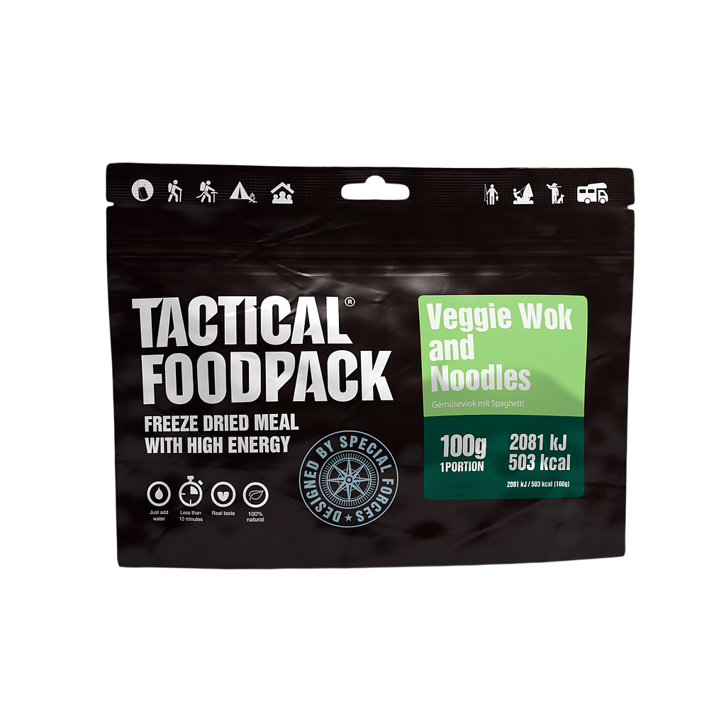 [P0008381] TACTICAL FOODPACK® VEGGIE WOK AND NOODLES 100G