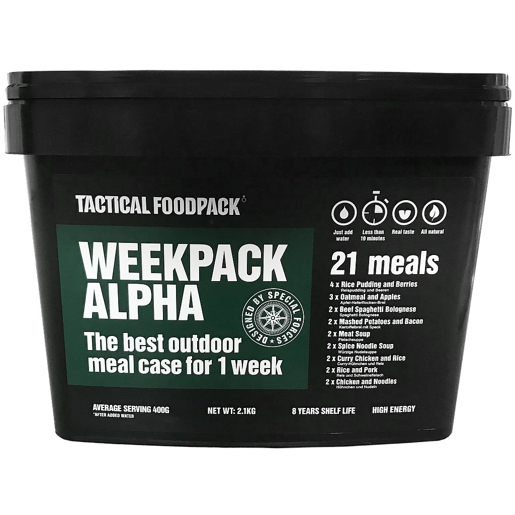 [P0008382] TACTICAL FOODPACK® WEEKPACK ALPHA 2080G