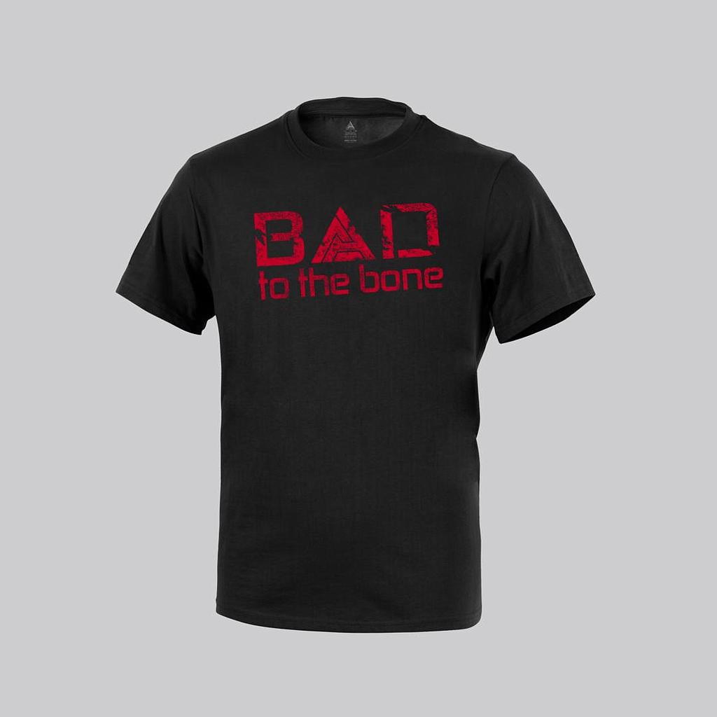 [P0011931-BLACK-L] T-SHIRT (BAD TO THE BONE)