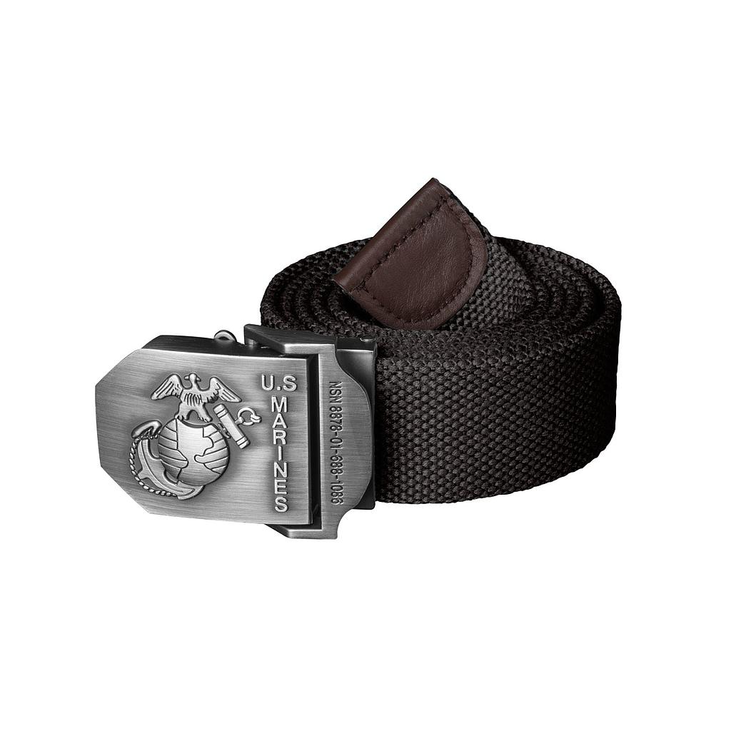 [P0025440-KHAKI-L] USMC MARINES BELT