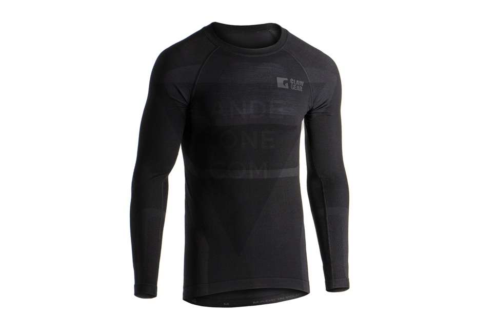 [P0026068-BLACK-XL] MERINO SEAMLESS SHIRT L/S